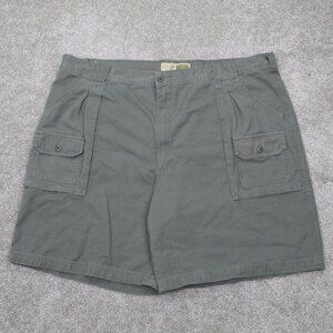 Cabela's‎ 7-Pocket Hiker Shorts Mens 46 Green 100% Cotton Cargo Pocket 9" inseam